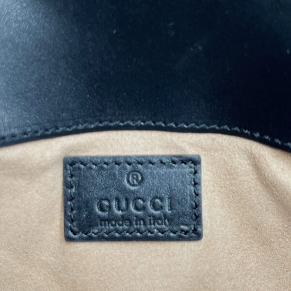 1:1 Replica Gucci Marmont Super Mini Bag Black For Women, Women's Bags 6.2in/17cm GG