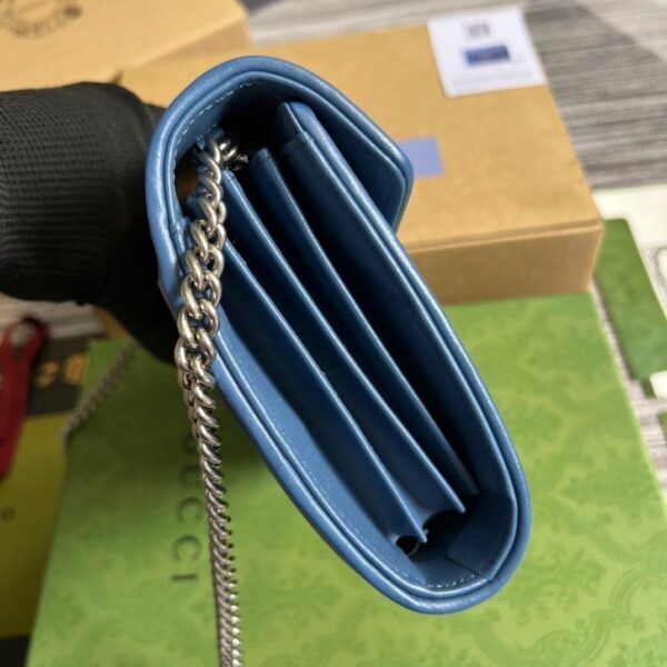 1:1 Replica Gucci Marmont Super Mini Bag Blue For Women, Women's Bags 6.2in/17cm GG 476433 DTD5F 4340