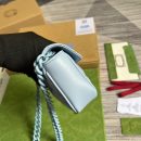 1:1 Replica Gucci Marmont Super Mini Bag Blue For Women, Women's Bags 6.2in/17cm GG