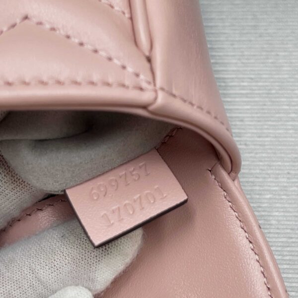 1:1 Replica Gucci Marmont Super Mini Bag Pink For Women, Women's Bags 6.2in/17cm GG