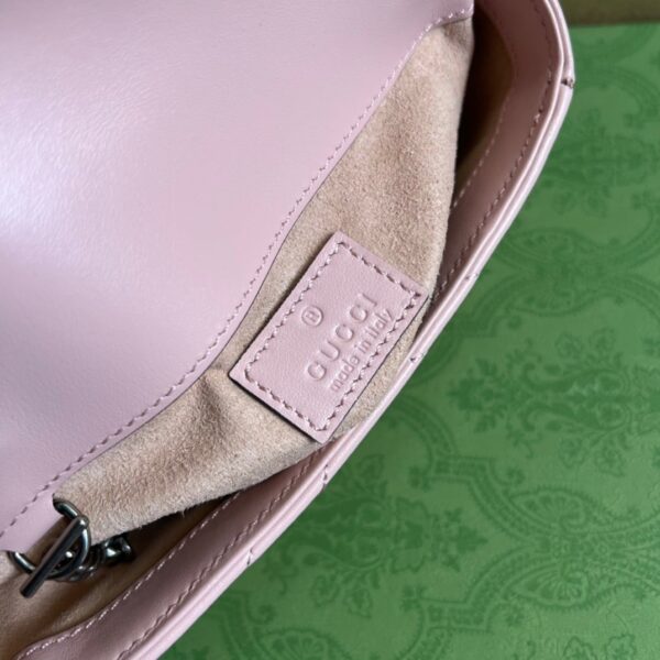 1:1 Replica Gucci Marmont Super Mini Bag Pink For Women, Women's Bags 6.2in/17cm GG