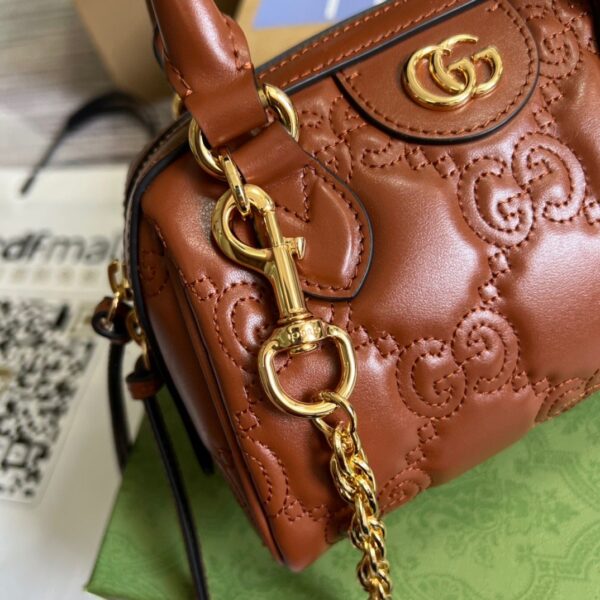1:1 Replica Gucci Matelassé Top Handle Bag Red For Women, Women's Bags 7.5in/19cm GG