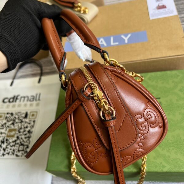 1:1 Replica Gucci Matelassé Top Handle Bag Red For Women, Women's Bags 7.5in/19cm GG