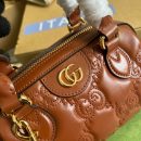 1:1 Replica Gucci Matelassé Top Handle Bag Red For Women, Women's Bags 7.5in/19cm GG