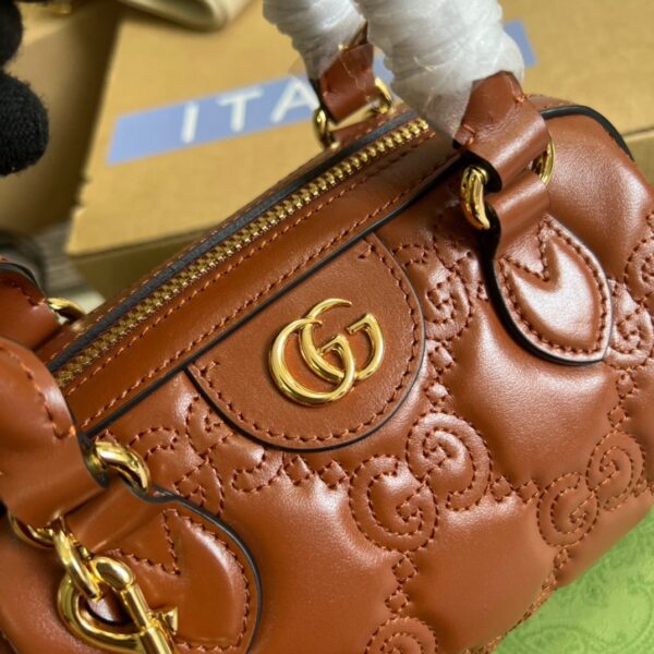 1:1 Replica Gucci Matelassé Top Handle Bag Red For Women, Women's Bags 7.5in/19cm GG