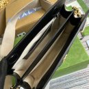 1:1 Replica Gucci Matelasse Shoulder Bag Black For Women, Women's Bags 10.2in/26cm GG