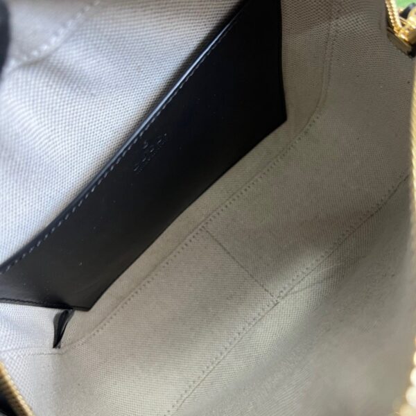 1:1 Replica Gucci Matelasse Shoulder Bag Black For Women, Women's Bags 8.5in/22cm GG 702234 UM8HG 1046
