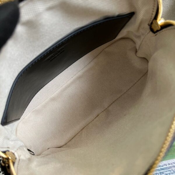 1:1 Replica Gucci Matelasse Shoulder Bag Black For Women, Women's Bags 9in/23cm GG