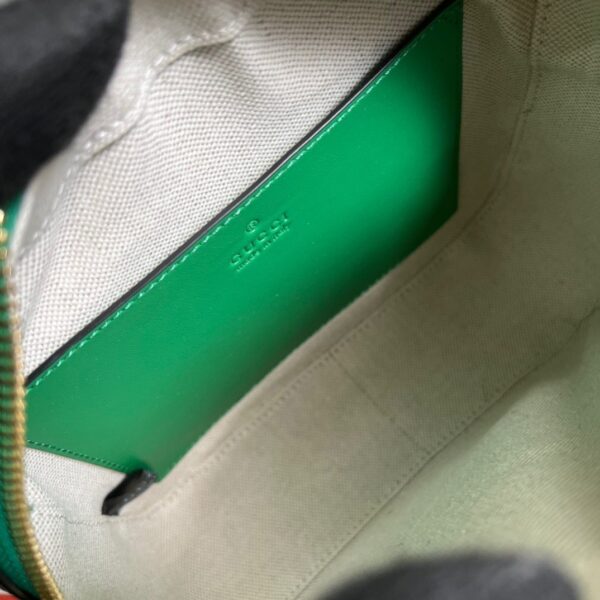 1:1 Replica Gucci Matelasse Shoulder Bag Green For Women, Women's Bags 8.5in/22cm GG 702234 UM8HG 3389