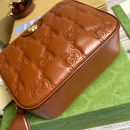 1:1 Replica Gucci Matelasse Shoulder Bag Red For Women, Women's Bags 8.5in/22cm GG 702234 UM8HG 2595