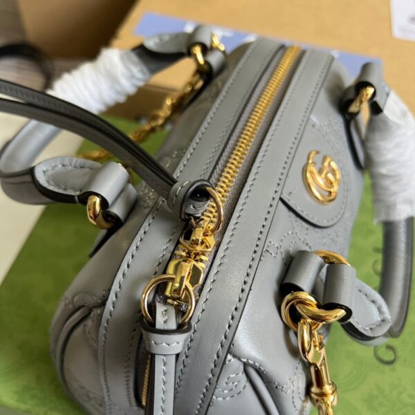 1:1 Replica Gucci Matelasse Top Handle Bag Black For Women, Women's Bags 7.5in/19cm GG ‎702251 UM8HG 1046