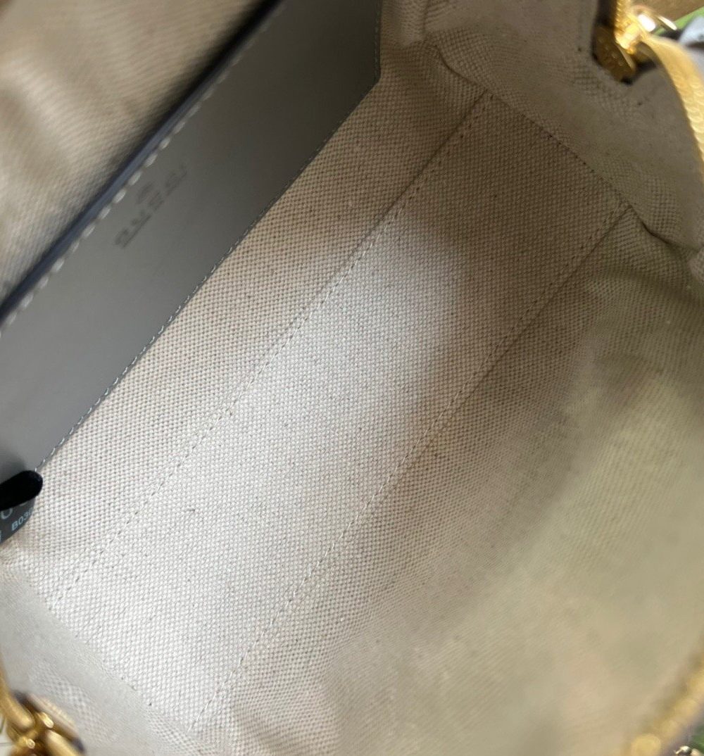 1:1 Replica Gucci Matelasse Top Handle Bag Black For Women, Women's Bags 7.5in/19cm GG ‎702251 UM8HG 1046