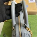1:1 Replica Gucci Matelasse Top Handle Bag Black For Women, Women's Bags 7.5in/19cm GG ‎702251 UM8HG 1046