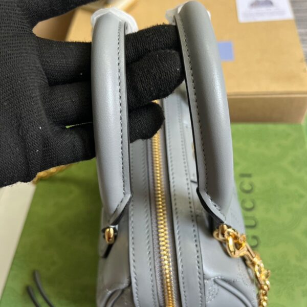 1:1 Replica Gucci Matelasse Top Handle Bag Black For Women, Women's Bags 7.5in/19cm GG ‎702251 UM8HG 1046