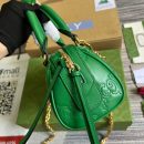 1:1 Replica Gucci Matelasse Top Handle Bag Green For Women, Women's Bags 7.5in/19cm GG 702251 UM8HG 3389