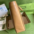 1:1 Replica Gucci Medium Tote Bag With Double G And Web Brown For Women 13.8in/35cm GG