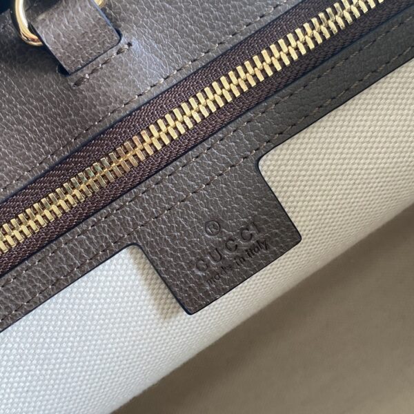 1:1 Replica Gucci Medium Tote With Geometric Print Beige And Ebony GG Supreme Canvas With Geometric And Web Print For Women 14.8in/37.5cm GG 674148 UQHHG 8678