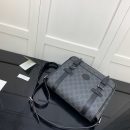 1:1 Replica Gucci Messenger Bag Black For Men 11in/28cm GG ‎658542 KGDHN 1000