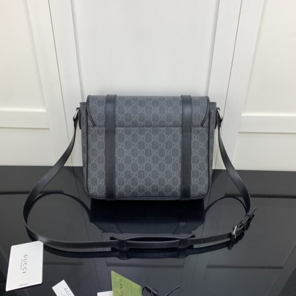 1:1 Replica Gucci Messenger Bag Black For Men 11in/28cm GG ‎658542 KGDHN 1000