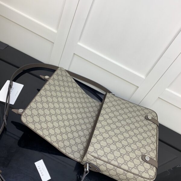 1:1 Replica Gucci Messenger Bag Black For Men 28cm GG ‎658542 K9GSN 8358