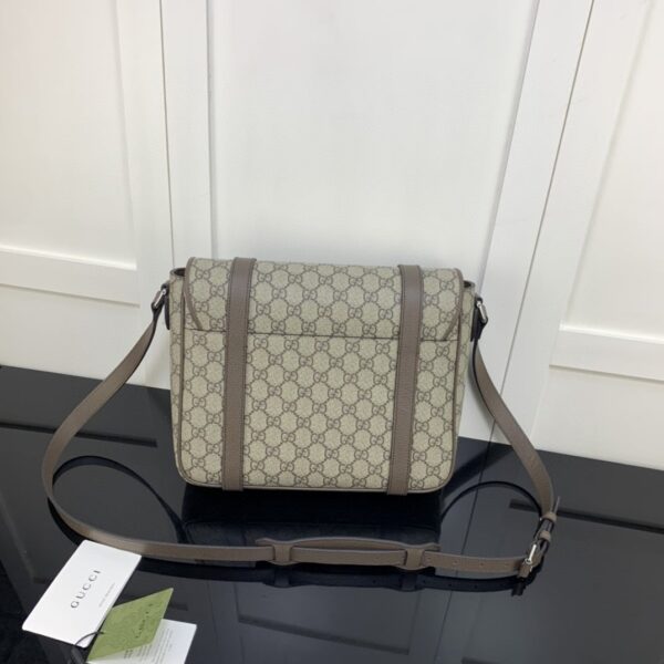 1:1 Replica Gucci Messenger Bag Black For Men 28cm GG ‎658542 K9GSN 8358