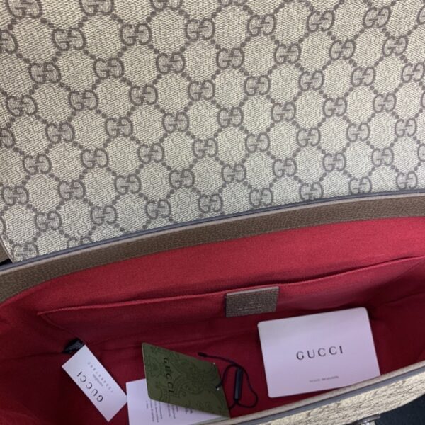 1:1 Replica Gucci Messenger Bag Black For Men 28cm GG ‎658542 K9GSN 8358