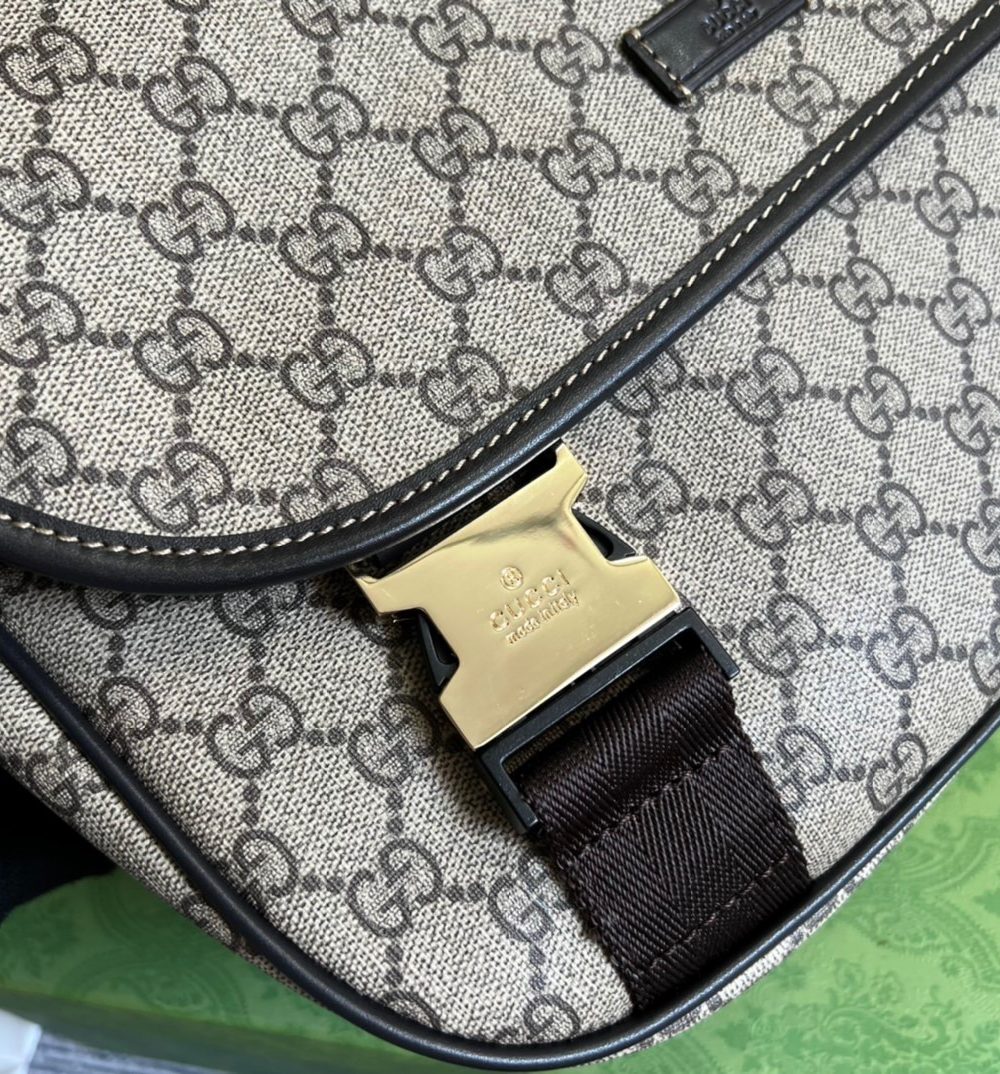 1:1 Replica Gucci Messenger Bag Shoulder Bag Beige GG Supreme Canvas For Women,Men 12.9in/33cm 2101214094842
