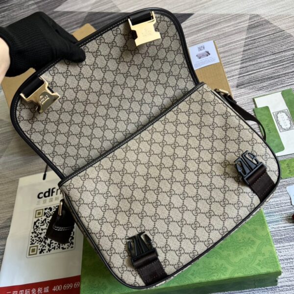 1:1 Replica Gucci Messenger Bag Shoulder Bag Beige GG Supreme Canvas For Women,Men 12.9in/33cm 2101214094842