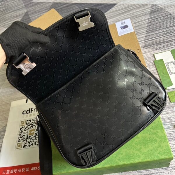 1:1 Replica Gucci Messenger Bag Shoulder Bag Black GG Supreme Canvas For Women,Men 12.9in/33cm GG 2101214059377