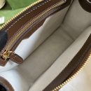 1:1 Replica Gucci Messenger Bag With Interlocking G Beige And Ebony GG Supreme Canvas And Brown For Men 8in/21cm GG 674164 92THG