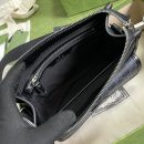 1:1 Replica Gucci Messenger Bag With Interlocking G Black Supreme Canvas For Men 8in/21cm 674164 92THN 1000