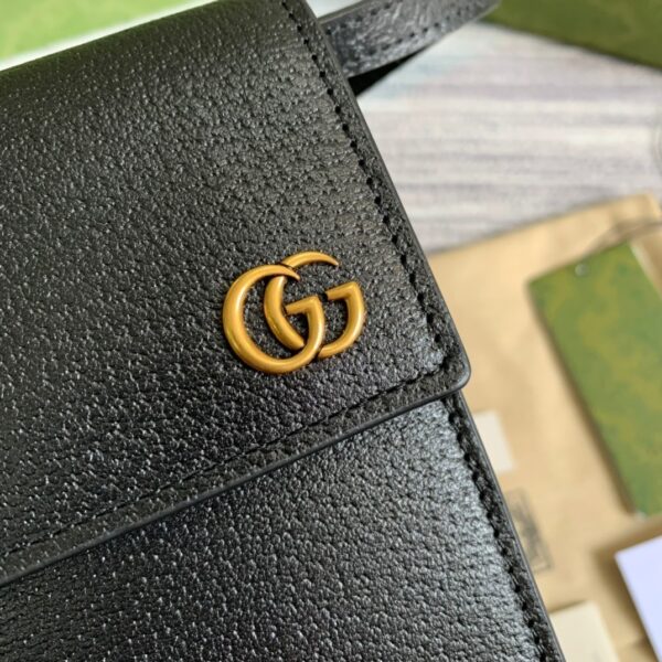 1:1 Replica Gucci Mini Bag With Double G Black For Men 7.1in/18cm GG