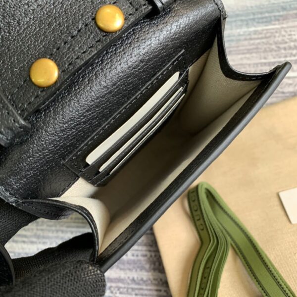 1:1 Replica Gucci Mini Bag With Double G Black For Men 7.1in/18cm GG
