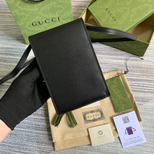1:1 Replica Gucci Mini Bag With Double G Black For Men 7.1in/18cm GG