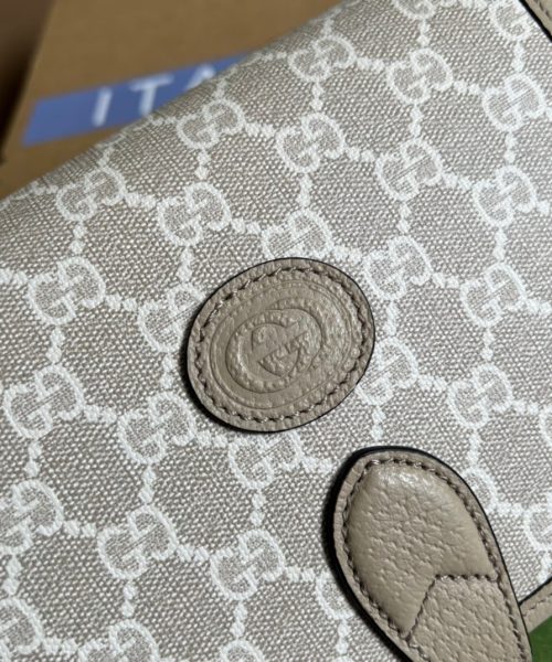 1:1 Replica Gucci Mini Shoulder Bag With Interlocking G Beige For Women, Women's Bags 7.9in/20cm GG ‎671620 UULBT 9683