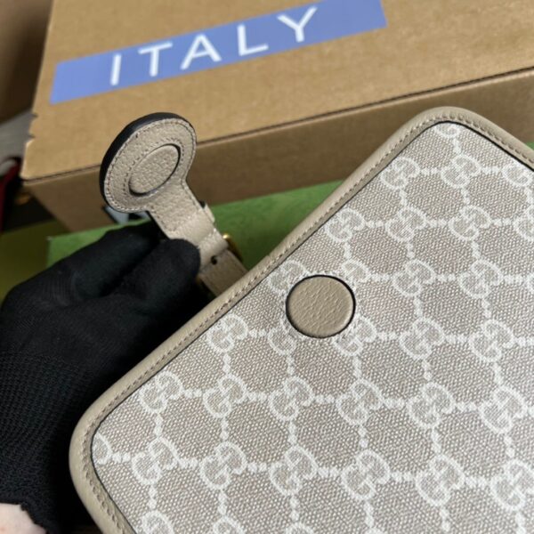 1:1 Replica Gucci Mini Shoulder Bag With Interlocking G Beige For Women, Women's Bags 7.9in/20cm GG ‎671620 UULBT 9683