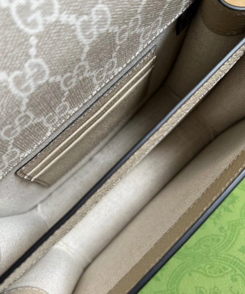 1:1 Replica Gucci Mini Shoulder Bag With Interlocking G Beige For Women, Women's Bags 7.9in/20cm GG ‎671620 UULBT 9683