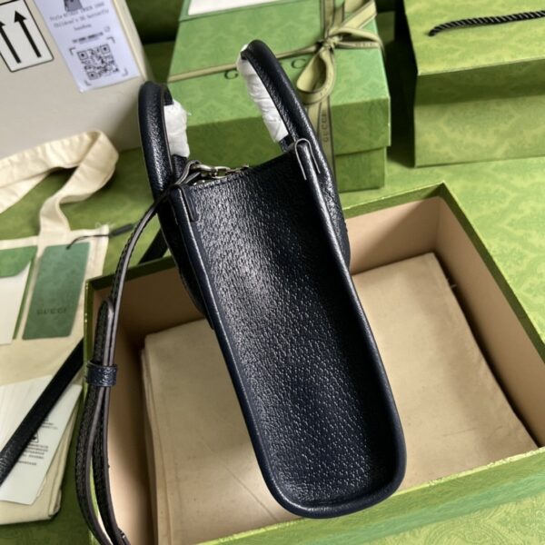 1:1 Replica Gucci Mini Tote Bag With Interlocking G Beige And Blue GG Supreme Canvas For Women 7.8in/20cm 671623 K9GSN 4075