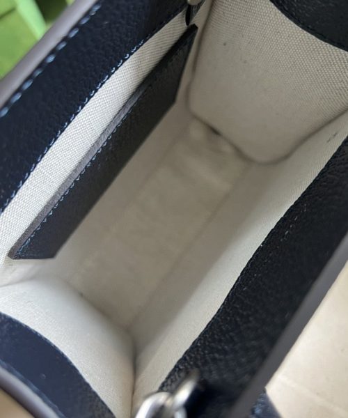 1:1 Replica Gucci Mini Tote Bag With Interlocking G Beige And Blue GG Supreme Canvas For Women 7.8in/20cm 671623 K9GSN 4075