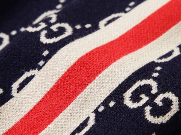 Gucci Monogram GG Sweatshirt Navy Blue For Men