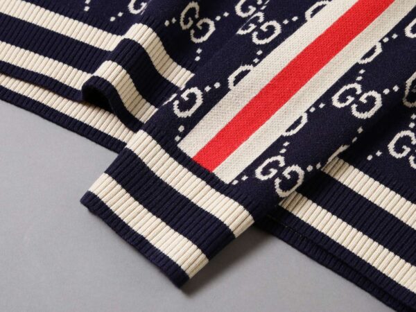 Gucci Monogram GG Sweatshirt Navy Blue For Men