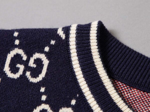 Gucci Monogram GG Sweatshirt Navy Blue For Men