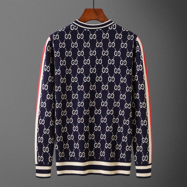 Gucci Monogram GG Sweatshirt Navy Blue For Men