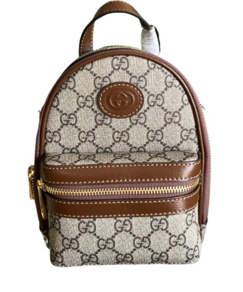 1:1 Replica Gucci Multi-Function Bag Brown For Women 19cm / 7.5in