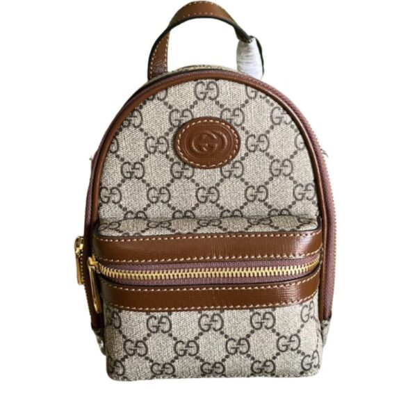 1:1 Replica Gucci Multi-Function Bag Brown For Women 19cm / 7.5in