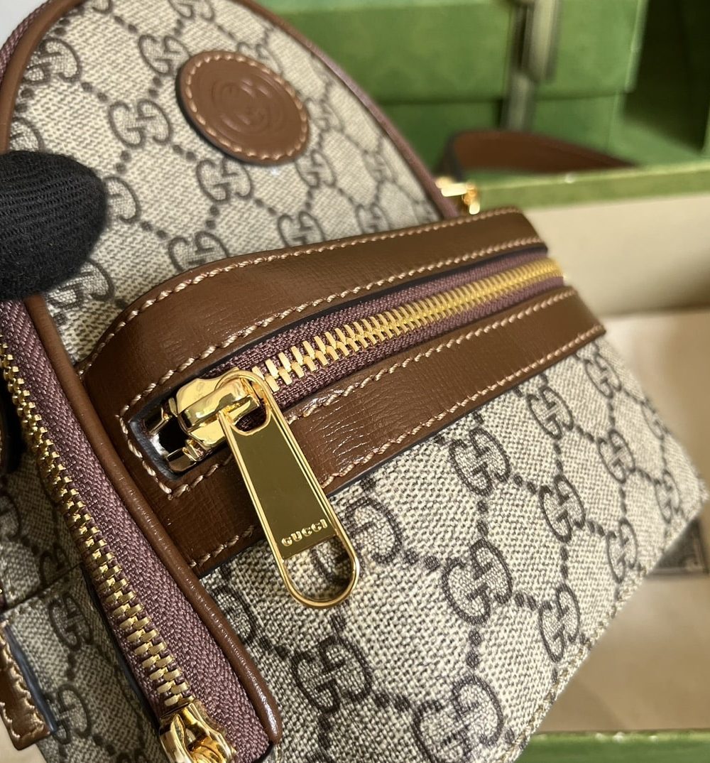 1:1 Replica Gucci Multi-Function Bag Brown For Women 19cm / 7.5in