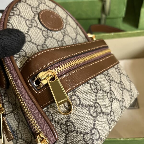 1:1 Replica Gucci Multi-Function Bag Brown For Women 19cm / 7.5in