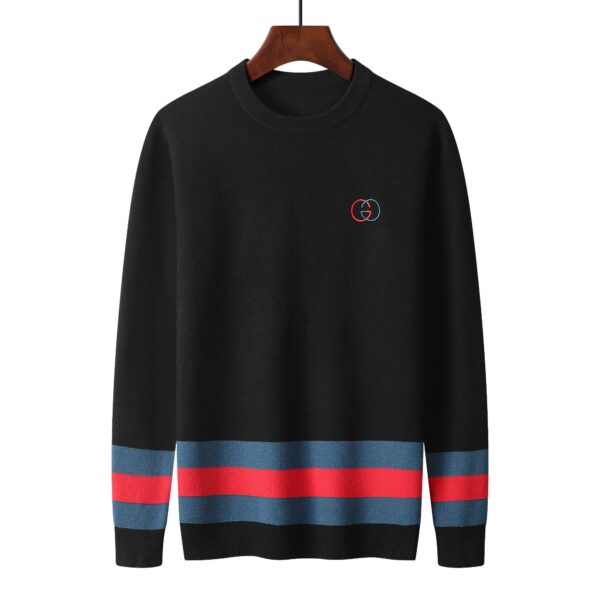 Gucci Mustard Crew Neck Sweater Black For Men