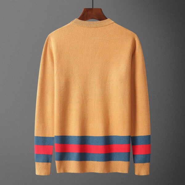 Gucci Mustard Crew Neck Sweater Yellow For Men