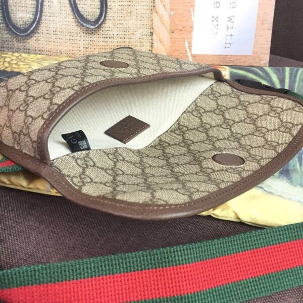 1:1 Replica Gucci Neo Vintage GG Supreme Belt Bag Beige/ebony GG Supreme Canvas With Brown For Women 9.4in/24cm GG 493930 9C2VT 8745